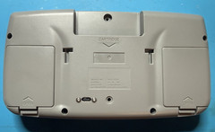 SEGA Game Gear Grey with Black RetroSix Ceramic Recap High DEF IPS V4.0 Re-Shell