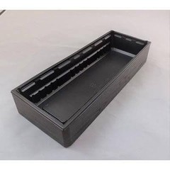 PSP Disposable Lunch Container, One Fold, Weight 107, 40 Baked Cedar Black Japan