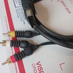 Orig Microsoft Xbox Console Power Cord and Video Cable,OEM Tested Working