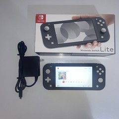 Nintendo Switch Lite – Gray – In Box + Charger HDH-001 *Tested & Working!*