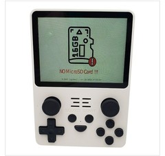 Powkiddy RGB20S Handheld Retro Game Console White TESTED WORKS No SD Card /Games