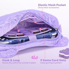 Switch Lite Protective Case Bundle with Game Card Holder and Screen Protectors