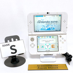 【Dual IPS】New Nintendo 3DS XL LL Pearl White Stylus Japan Tested Working Rank S