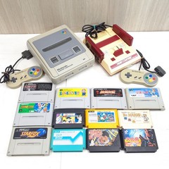 Nintendo Japanese Famicom NES & Super Famicom SNES Bundle with 12 Games tested