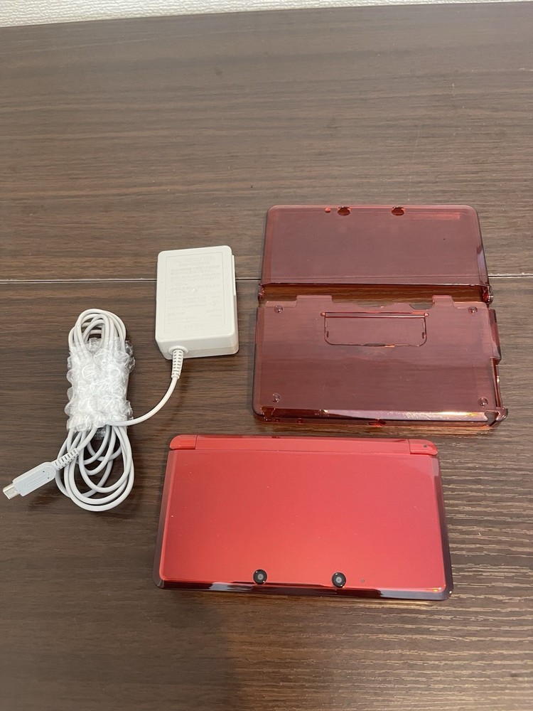 0340 Nintendo 3DS Flare Red Near Mint TESTED 400g