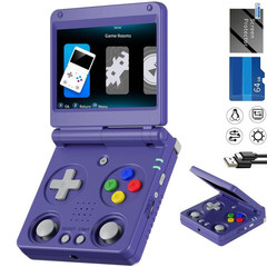 Consola de Videojuegos Retro Portatil Flip RG34XXSP con 5532 Juegos 64GB 3300mAh
