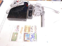 Nintendo Wii Black Edition Console Bundle Complete RVL-101 ** Tested and Works