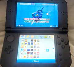 Nintendo 3DS XL Majora’s Mask Edition Gold/Black w/ Charger Stylus Game