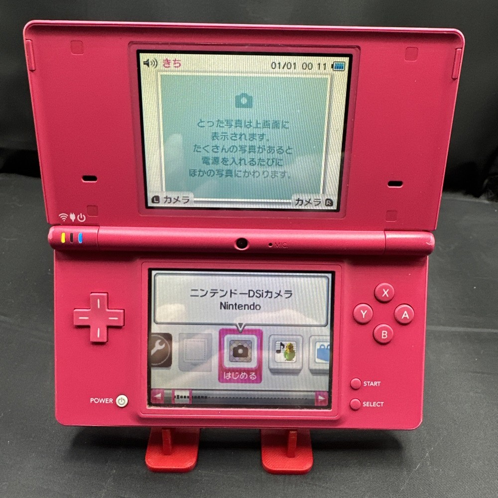 Nintendo DSi TWL-001 (JPN) Handheld Console Pink Tested Works Bad R Bumper Read
