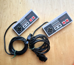Nintendo ES Console Duck Hunt Super Mario 3 2 Controllers Cables & Zapper Tested