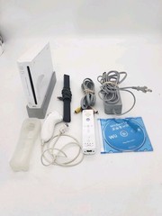 Nintendo Wii RVL-001 White Console Bundle W Wii Sports Tested Motion Plus Con.