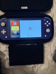 Nintendo Switch Lite Handheld Console Blue Gray with Carrying Case