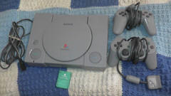 Used Original 1998 PlayStation 1 SCPH-7501 Tested Working PS1 Analog Controllers