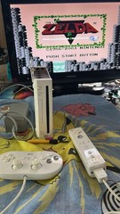 Nintendo Wii Game System Console with 1-REMOTES Bundle ALSO PLAYS GAMECUBE Games