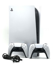 Sony PlayStation 5 PS5 Disc Edition CFI-1115A Console + 2 Controllers Bundle