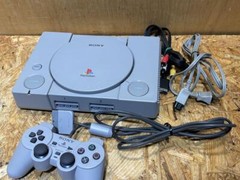 Sony PlayStation 1 PS1 SCPH-7000 Console Controller Set Gray Game JAPAN Tested