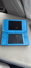 Nintendo DSi XL Blue/Black Handheld Console w/ Mario Party DS Cartridge