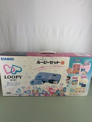 Casio Loopy My Seal Computer Console SV-100 SET 2Games From Japan