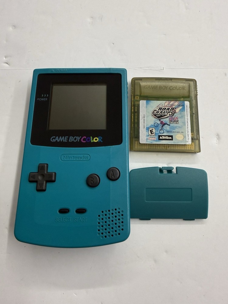 GBC – Nintendo GameBoy Color Handheld Game Console – Teal Blue Tested #2947