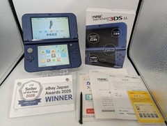 B25 Nintendo new 3DS LL XL console Metallic Blue japan w/box pen manual fx