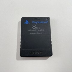 PS2 Memory Card Black 8MB PAL Very Good Condition