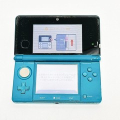 Nintendo 3DS Aqua Blue Console Handheld System Japanese ver Good Condition