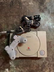 SONY PLAYSTATION PS1 CONSOLE W/ CONTROLLER + CABLES WORKING SCPH-9001