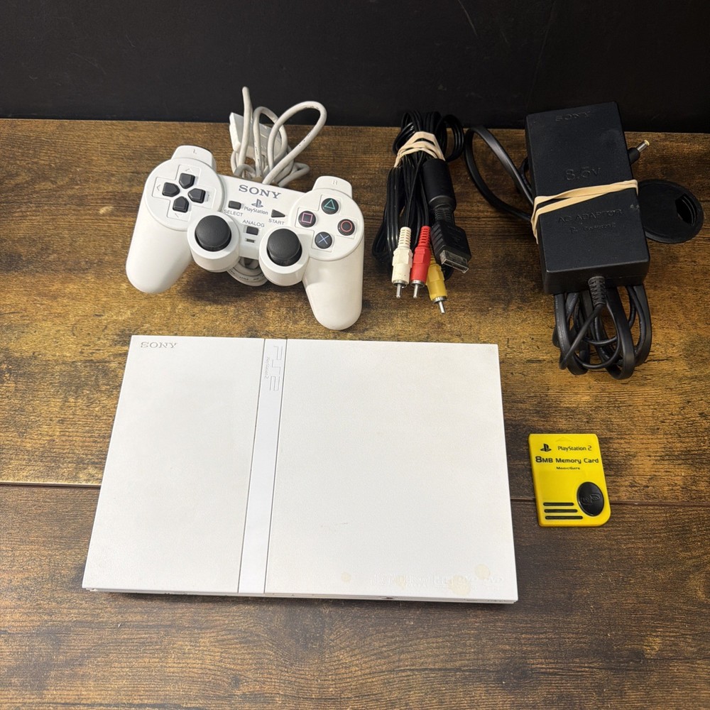 Sony PlayStation 2 PS2 Slim Ceramic White Console SCPH-79001 Bundle Laser Issues