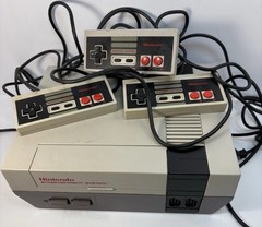 Nintendo NES 001 Console Bundle Untested 3 Controllers No Power Cord Parts