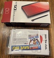 Brand New! Nintendo DS Lite Red/Black Handheld System READ!