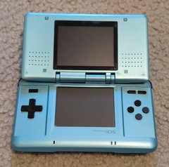 Nintendo DS NTR-001 Blue Handheld System, NO CHARGER OR STYLUS