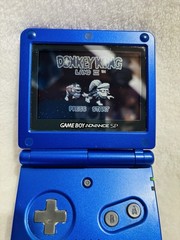 Gameboy Advance SP AGS-001 Cobalt Blue w/Box and Manuals- Tested/Works -Nintendo