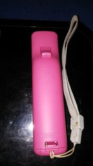 Nintendo Wii Black Console & Pink Wii Motion Plus controller TESTED WORKS GREAT