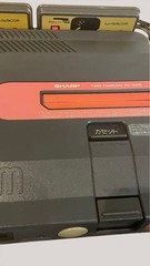 SHARP Twin Famicom AN-500B Tested Working Disk System Famicom Japan #306