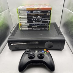 Microsoft Black Xbox 360 Elite 120GB Console Tested & working With Games Bundle
