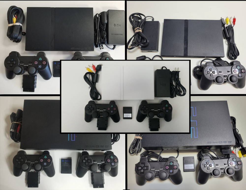 GUARANTEED Playstation 2 PS2 Console – 2 Controllers PS1 Compatible USA system