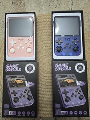 Lot of 2 Mini Handheld Game Systems 3 Inch Screen AV Cable Included