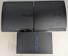 Sony PlayStation 3 PS3 Slim PS2 Fat Parts Repair Console Lot CECH-3001B 2501A
