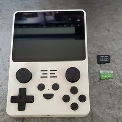 Powkiddy RGB20S White Handheld Game Console Dual MicroSD 16GB + 64GB