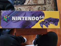 Grape Purple Yellow Strip Funtastic Nintendo 64 Boxed Console
