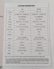 Portable Game Device Model Number RETROID POCKET4 RETROID