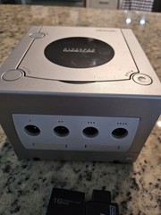 Nintendo GameCube Platinum Console Bundle With Crash Nitro Kart Great Condition