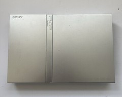 Sony PlayStation 2 PS2 Slim Silver Console System Bundle W/ Games Memory Tested