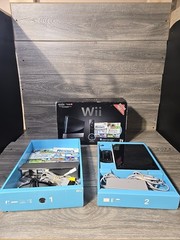 Nintendo Wii RVL-001 With Wii Sports & Wii Sports Resort Black Console Bundle 🎮