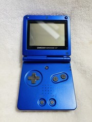 Gameboy Advance SP AGS-001 Cobalt Blue w/Box and Manuals- Tested/Works -Nintendo