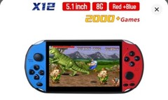 Portable Console 2000 Built-In Games TV Connection Retro Classic 5 Inch