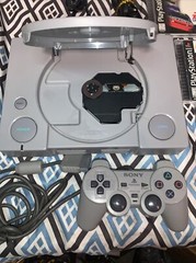 Sony PlayStation 1 PS1 Console Bundle Lot With 4 Video Games Tested Works