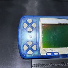 Bandai Wonderswan Clear Blue SW-001 for Parts or Repair