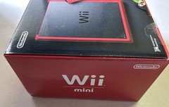 Nintendo Wii Mini Black Red Console Mario Kart Bundle Factory SEALED BRAND NEW
