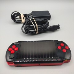 Sony PSP 3001 God of War Red & Black Handheld System w/ Charger Tested Works